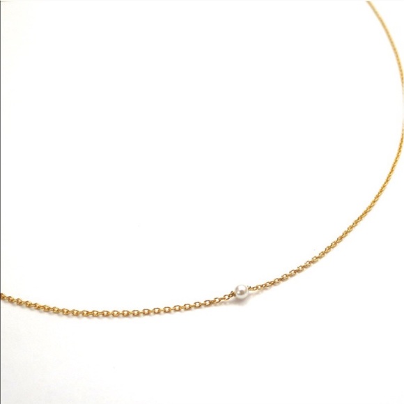 Micro pearl choker - Picture 3 of 6